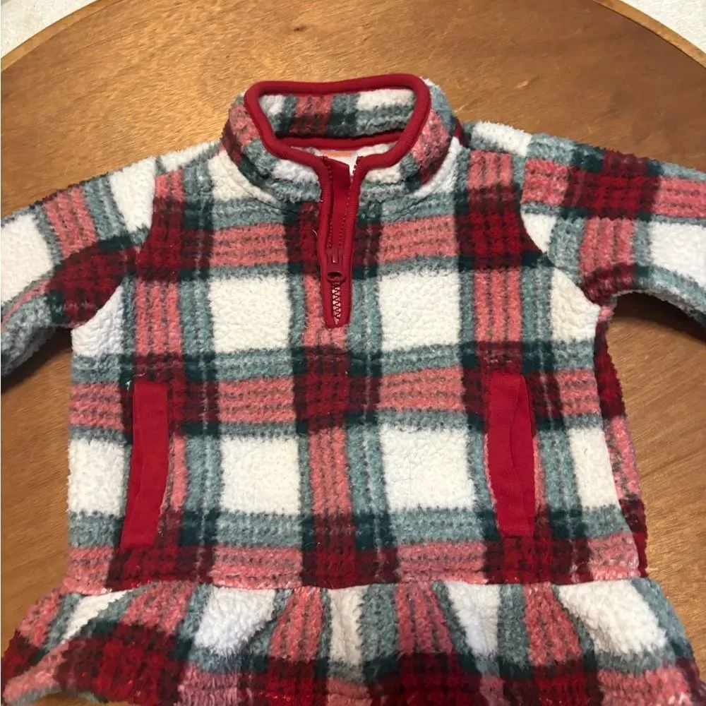 Gymboree Red and White Checkered Kids Sweater